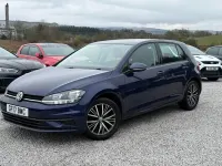 Used VW Golf VII S 85 HP (62 kW) 2017 Blue Hatchback