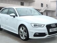 Used Audi A3 Sportback S-Line 2013 White Hatchback