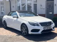Used Mercedes E200 AMG line 184 HP (135 kW) 2016 White Cabriolet