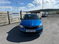 Used Skoda Fabia SE 90 HP (66 kW) 2015 Blue Hatchback