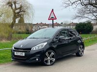 Used Peugeot 208 GT-line 2017 Black Hatchback