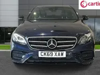 Used Mercedes E400 AMG line 340 HP (250 kW) 2020 Blue Sedan