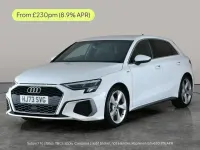 Used Audi A3 S-Line 150 HP (110 kW) 2023 White Sedan