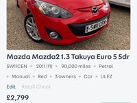 used Mazda 2 1.3 Takuya Euro 5 5dr