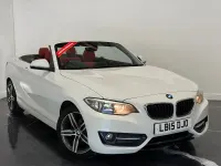 Used BMW 218 Sport Line 2015 White Cabriolet