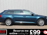 Used Skoda Superb SE Technology 150 HP (110 kW) 2022 Blue Estate