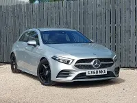Used Mercedes A250 AMG line 224 HP (164 kW) 2018 Silver Hatchback
