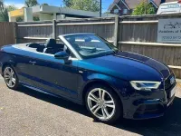 Used Audi A3 Cabriolet S-Line 190 HP (139 kW) 2017 Blue Cabriolet