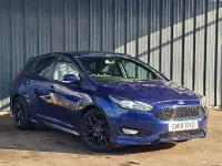 Used Ford Focus ST-Line 140 HP (102 kW) 2018 Blue Hatchback