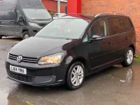 Used VW Touran SE 105 HP (77 kW) 2014 Black MPV