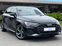 New Audi A3 Sportback S-Line 2026 Black Hatchback