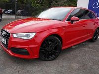 Begagnad Audi A3 S-Line 150 HK (110 kW) 2014 Röd Halvkombi