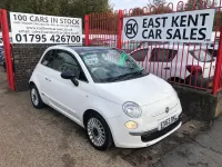 Used Fiat 500 Lounge 69 HP (50 kW) 2013 White Hatchback