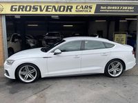 Used Audi A5 Sportback S-Line 190 HP (139 kW) 2019 White Hatchback