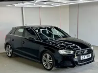 Used Audi A3 Sportback S-Line 190 HP (139 kW) 2017 Black Hatchback