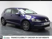 Used VW Golf VII SE 110 HP (80 kW) 2018 Blue Hatchback