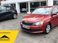 Used Skoda Fabia SE 90 HP (66 kW) 2015 Red Estate