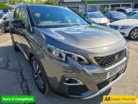 used Peugeot 3008 1.6 THP S/S GT LINE PREMIUM 5d 165 BHP IN GREY WITH 50,400 MILES AND A FULL SERVICE HISTORY, 2 OWNER