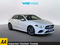 Used Mercedes A250 AMG Line Premium 224 HP (164 kW) 2018 White Hatchback