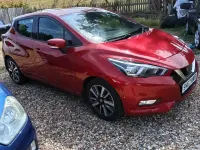 Used Nissan Micra Acenta 71 HP (52 kW) 2017 Red Hatchback