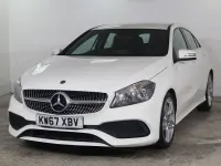 Used Mercedes A160 AMG line 102 HP (75 kW) 2018 White Hatchback