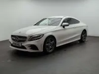 Used Mercedes C300 AMG line 254 HP (186 kW) 2019 White Coupe