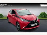 Used Toyota Aygo X-play 68 HP (50 kW) 2015 Red Hatchback