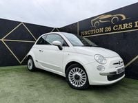 Used Fiat 500 Lounge 69 HP (50 kW) 2009 White Cabriolet