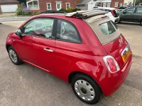 Used Fiat 500 Pop 69 HP (50 kW) 2015 Red Cabriolet