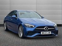 Used Mercedes C220 AMG Line Premium 196 HP (144 kW) 2022 Blue Sedan