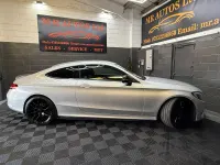 Used Mercedes C250 AMG line 204 HP (150 kW) 2018 Silver Coupe