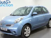 Begagnad Nissan Micra Acenta 79 HK (58 kW) 2009 Blå Halvkombi