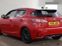 Used Lexus CT200h Sport Line 2016 Red/black Hatchback