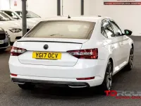 Used Skoda Superb SportLine 190 HP (139 kW) 2017 White Hatchback