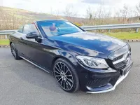 Used Mercedes C220 AMG line 170 HP (125 kW) 2016 Black Cabriolet