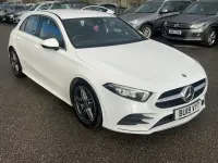 Used Mercedes A200 AMG line 150 HP (110 kW) 2019 White Hatchback