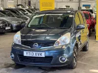 Begagnad Nissan Note N-TEC 2013 Blå Halvkombi