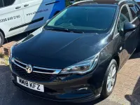 Used Vauxhall Astra Design Edition 105 HP (77 kW) 2018 Black Estate