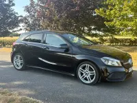 Used Mercedes A200 AMG line 134 HP (98 kW) 2017 Black Hatchback