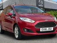 Used Ford Fiesta Zetec 101 HP (74 kW) 2016 Red Hatchback