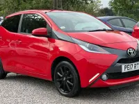 Used Toyota Aygo x-style 69 HP (50 kW) 2017 Red Hatchback