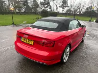 Used Audi A3 Cabriolet S-Line 150 HP (110 kW) 2015 Red Cabriolet