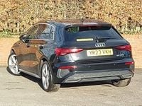 Begagnad Audi A3 S-Line 110 HK (80 kW) 2023 Svart Sedan