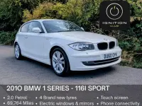 Used BMW 116 Sport Line 2010 White Hatchback