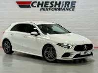 Used Mercedes A200 AMG line 175 HP (128 kW) 2021 White Hatchback