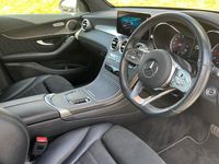 Used Mercedes GLC220 AMG line 194 HP (142 kW) 2019 White Coupe