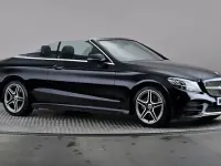 Used Mercedes C200 AMG line 184 HP (135 kW) 2020 Black Cabriolet