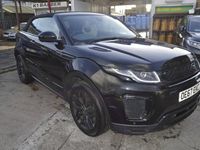 Used Land Rover Range Rover evoque HSE Dynamic 240 HP (176 kW) 2017 Black Cabriolet