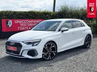 Used Audi A3 S-Line 184 HP (135 kW) 2020 White Sedan