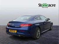 Used Mercedes C200 AMG line 184 HP (135 kW) 2018 Blue Coupe